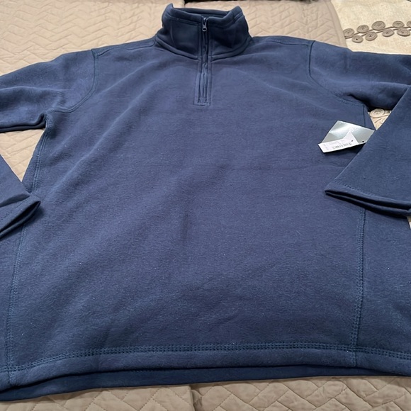 Eddie Bauer Men's Ocean Blue 1/4 Zip Pullover/NWT/S - Picture 6 of 11